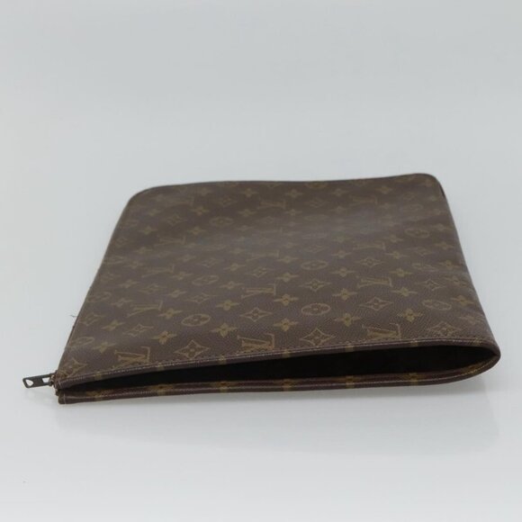 LOUIS VUITTON Monogram Posh Documents Clutch Bag LV Auth - Picture 4 of 16